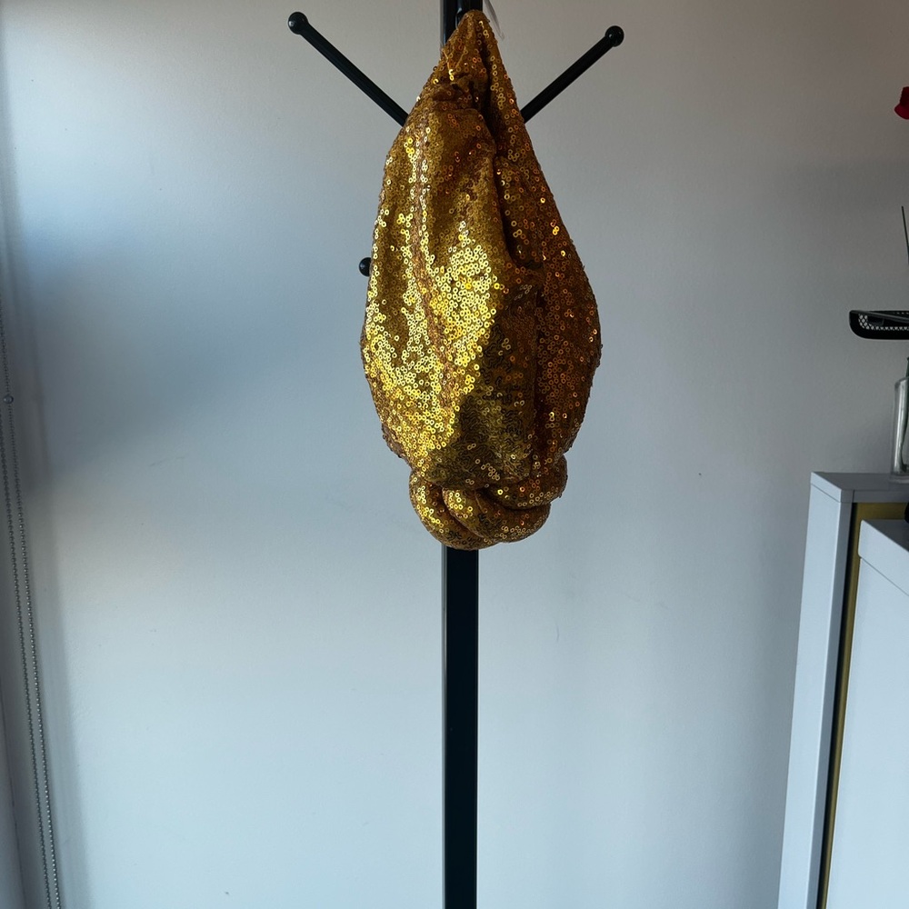 Gold Sequin Headwear